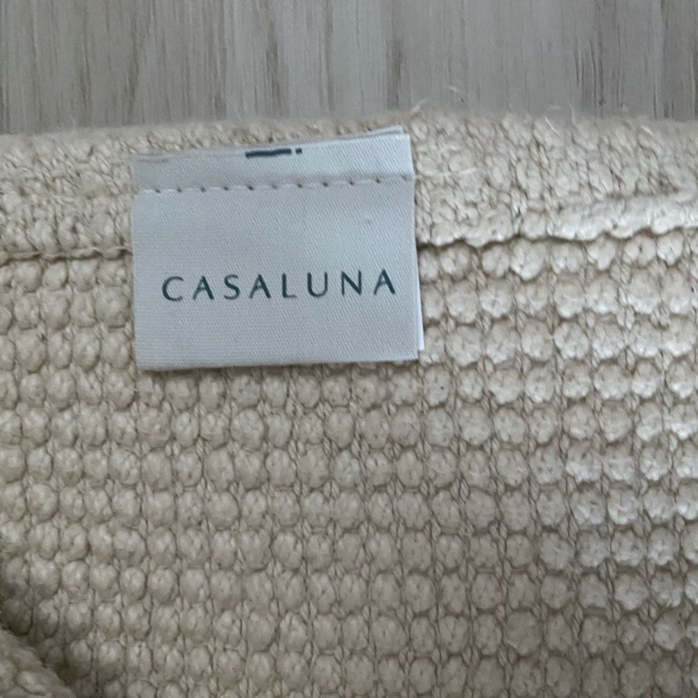 Casaluna Textured Cream Bath Mat 21x32” Rug - Picture 6 of 7